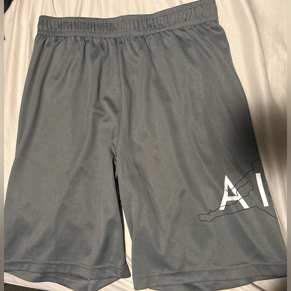 Gray Boys Jordan Athletic Shorts